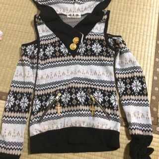 ダイア(d.i.a)のd.i.aノルディック柄♡肩、背中開き♡(ニット/セーター)