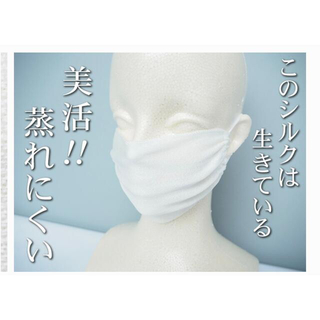 シルク100% インナーマスク　定価1300円　マスクカバー　2枚とシルク当て布(日用品/生活雑貨)