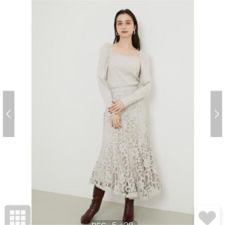 リエンダ(rienda)の値下げ❌ 【新品・未使用】rienda トップス パフショルダーカットTOP(カットソー(長袖/七分))