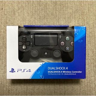 プレイステーション4(PlayStation4)のPS4 コントローラー ブラック【純正・新品未開封】(その他)