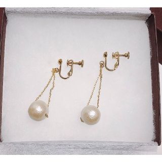 コットンパールイヤリング♡(イヤリング)