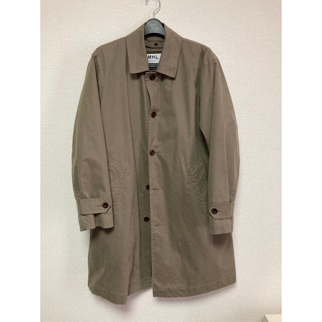 MHL. VINTAGE COTTON NYLON フーデッドコートM