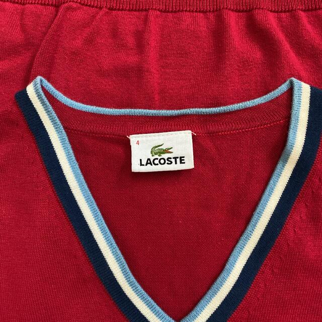 LACOSTE(ラコステ)のLACOSTE ラコステ Vネック 長袖 コットン ニット セーター メンズのトップス(ニット/セーター)の商品写真