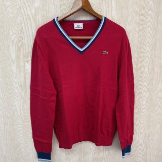 ラコステ(LACOSTE)のLACOSTE ラコステ Vネック 長袖 コットン ニット セーター(ニット/セーター)