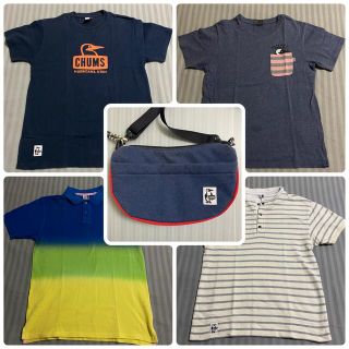 チャムス(CHUMS)のCHUMSチャムス トップス4点+ショルダーバッグ(Tシャツ/カットソー(半袖/袖なし))