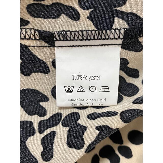 ZARA(ザラ)の美品　SHEIN 日本未入荷　海外　インポート  レオパード  ブラウス　S レディースのトップス(シャツ/ブラウス(長袖/七分))の商品写真