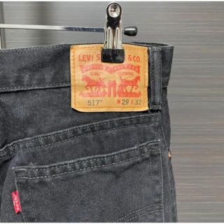 リーバイス(Levi's)のLevi's 517 ブーツカット　フレア　ブラックデニム(デニム/ジーンズ)