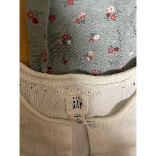 babyGAP(ベビーギャップ)の女の子長袖トップスセット80から85 キッズ/ベビー/マタニティのベビー服(~85cm)(シャツ/カットソー)の商品写真