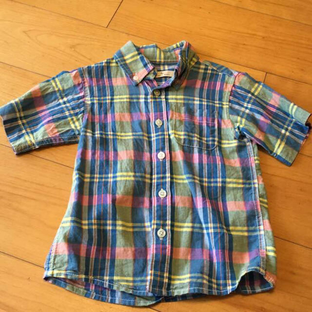 GLOBAL WORK(グローバルワーク)のGLOBALWORK KIDS シャツ M グローバルワーク キッズ/ベビー/マタニティのキッズ服男の子用(90cm~)(その他)の商品写真