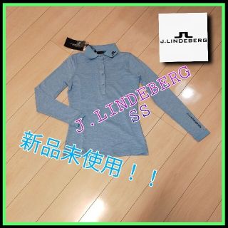 ジェイリンドバーグ(J.LINDEBERG)の新品　レディース　J.LINDEBERG ジェイリンドバーグ　長袖ポロシャツ(ウエア)