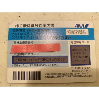 エーエヌエー(ゼンニッポンクウユ)(ANA(全日本空輸))のANA 株主優待　1枚(その他)