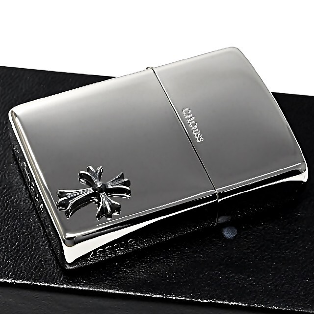 ZIPPO(ジッポー)の送料無料☆zippo☆限定☆ワンポイントクロスメタル☆ジッポ メンズのファッション小物(タバコグッズ)の商品写真