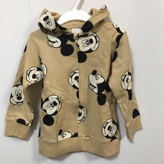 エイチアンドエム(H&M)の新品✨90 ミッキー♡スウェットパーカーH&M(カーディガン)