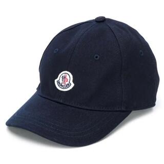 モンクレール(MONCLER)のモンクレール ロゴキャップ  ネイビー　54センチ(キャップ)