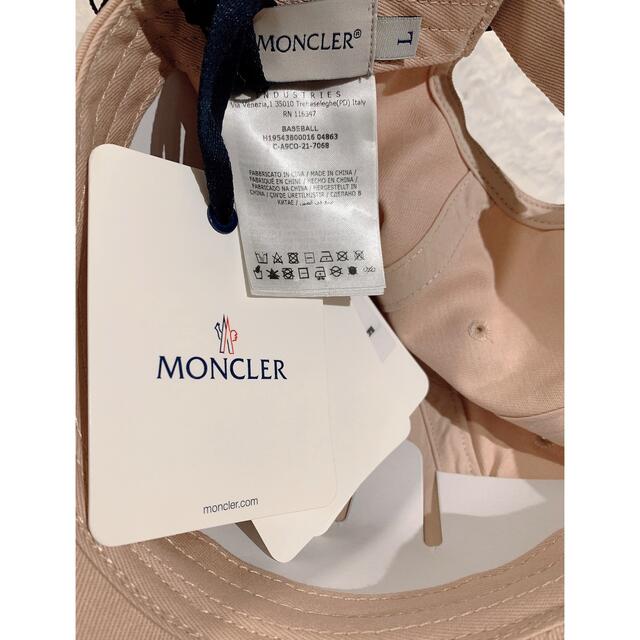 MONCLER - モンクレール ロゴキャップ ピンク 54センチの通販 by noa's