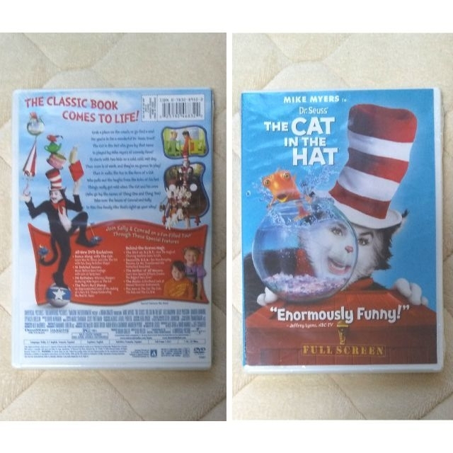 US版「THE CAT IN THE HAT」他 Dr. Seuss DVD５枚 エンタメ/ホビーのDVD/ブルーレイ(キッズ/ファミリー)の商品写真