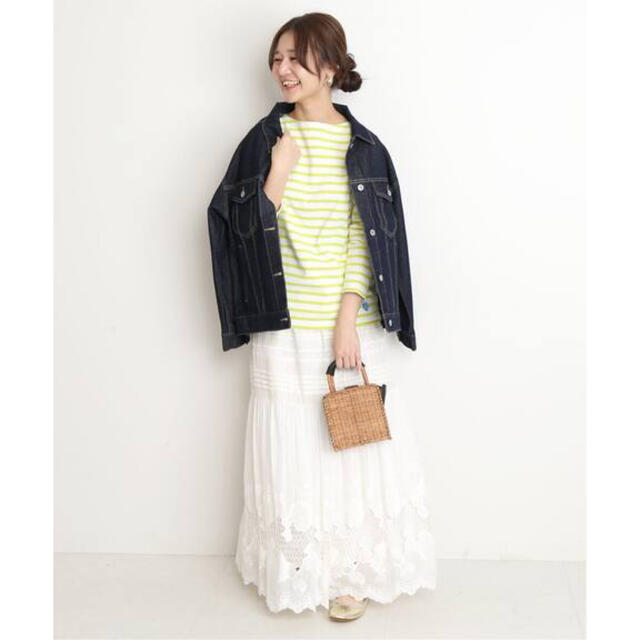 SLOBE IENA(スローブイエナ)の【SLOBE IENA】オーシバル別注 REGULAR STRIPEカットソー レディースのトップス(カットソー(長袖/七分))の商品写真