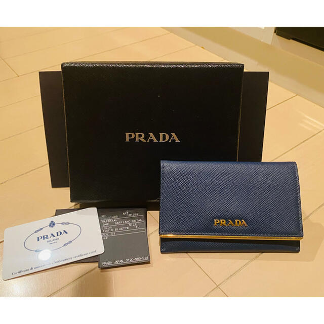 PRADA(プラダ)のハムねず様★新品未使用品★PRADA サフィアーノ　名刺入れ レディースのファッション小物(名刺入れ/定期入れ)の商品写真