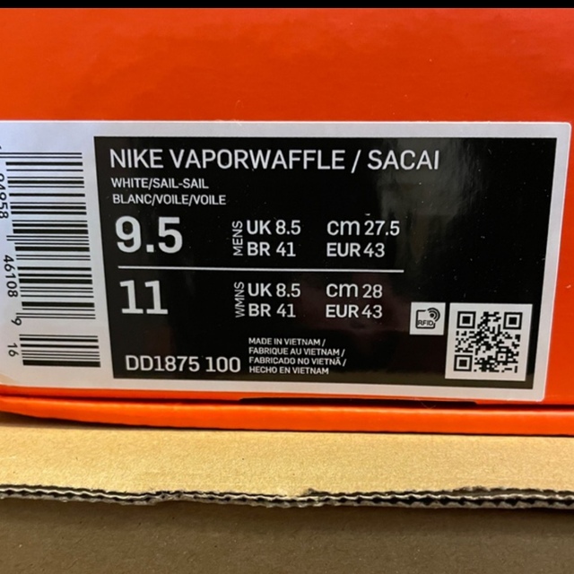 sacai × Nike   Vapor Waffle     27.5cm