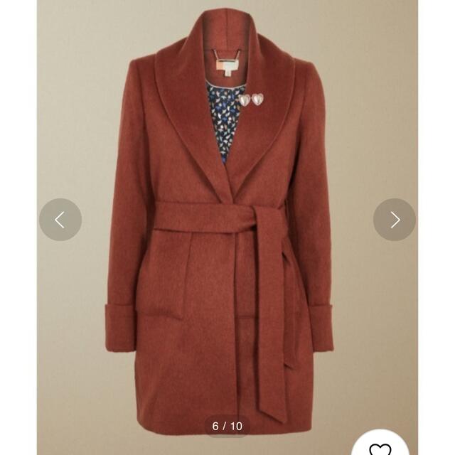 テッドベイカー TED BAKER コート ブリックカラー ラップコート