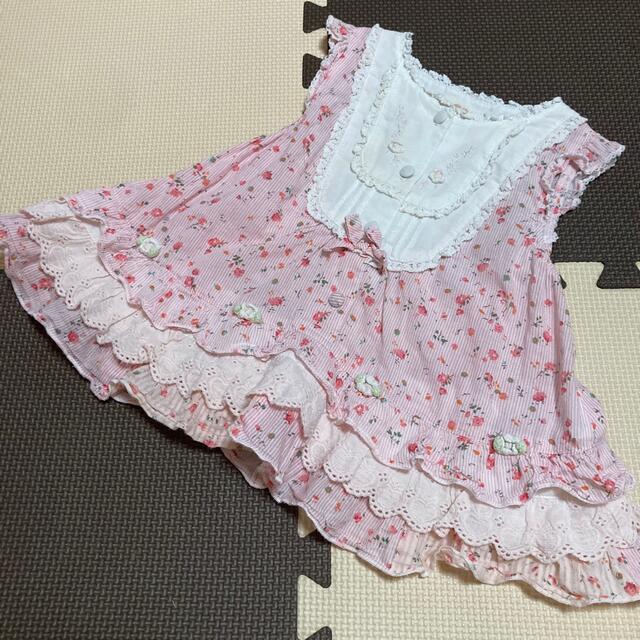 Souris(スーリー)のSouris♡チュニックワンピース/90 スーリー キッズ/ベビー/マタニティのキッズ服女の子用(90cm~)(ワンピース)の商品写真