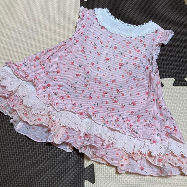 Souris(スーリー)のSouris♡チュニックワンピース/90 スーリー キッズ/ベビー/マタニティのキッズ服女の子用(90cm~)(ワンピース)の商品写真