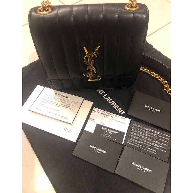 SAINT LAURENT ヴィニル チェーンショルダーバッグ ブラック 黒 レザー レディース ウィメンズ ブランド YSL ラウンド型 丸い松前R56号店