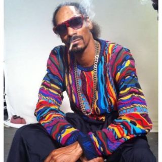 クージー(COOGI)のsnoop dogg 着用‼️古着80s クージー風ニット ビンテージ(ニット/セーター)