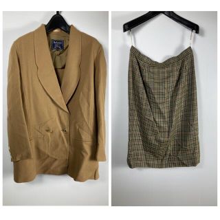 バーバリー(BURBERRY)の古着　バーバリーズ　Burberry’s セット　ジャケット　パンツ　チェック(テーラードジャケット)