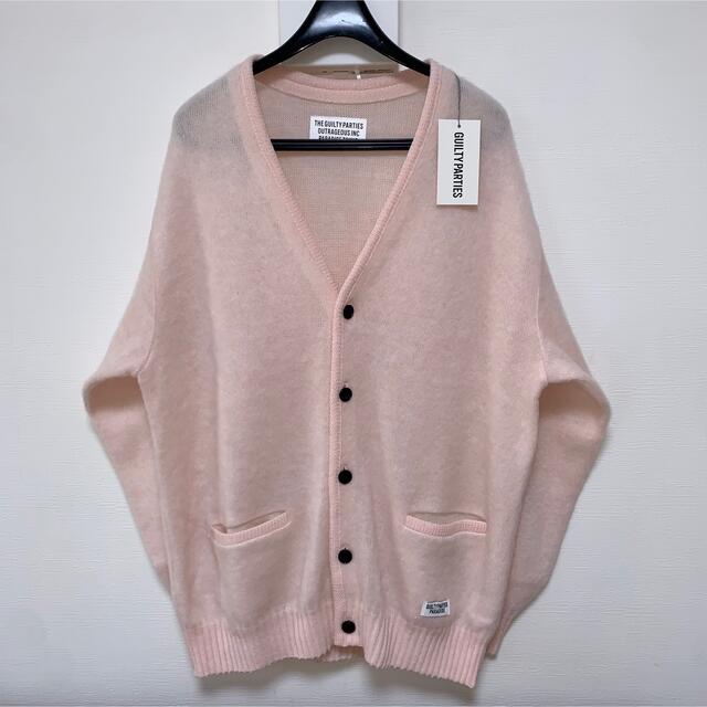 【WACKOMARIA】桃MOHAIR CARDIGAN/新品タグ付/送料込 | フリマアプリ ラクマ