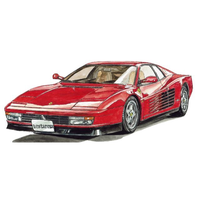 GC-665テスタロッサ/F-1限定版画 直筆サイン額装●作家 平右ヱ門