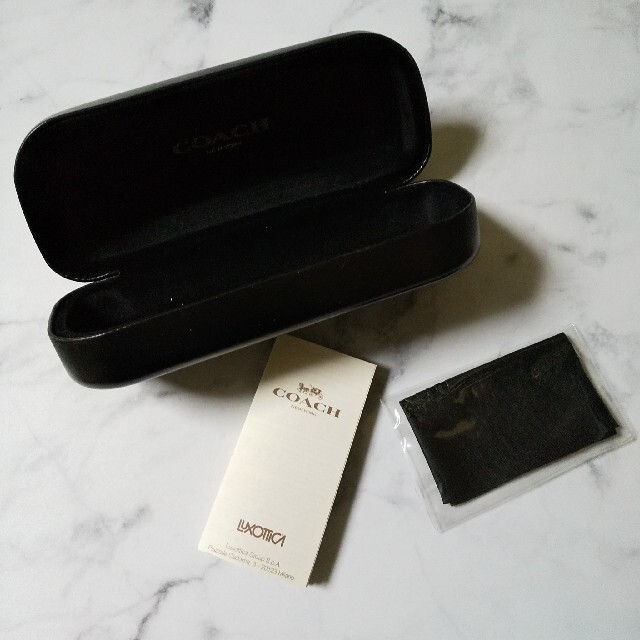 本物】COACH/コーチ☆メガネケース・メガネ拭き・説明書3点☆新品の
