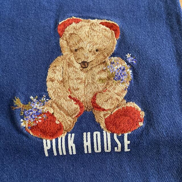 PINK HOUSE(ピンクハウス)のピンクハウス　刺繍　くまさん　ブーケ　ワッペン　インゲボルグ　カールヘルムパンツ レディースのパンツ(ワークパンツ/カーゴパンツ)の商品写真