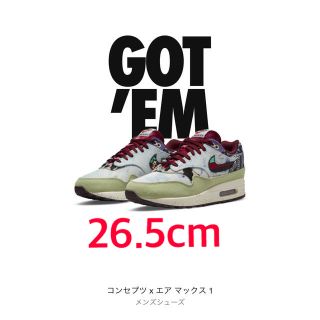 ナイキ(NIKE)のConcepts × Nike Air Max 1  Mellow 26.5cm(スニーカー)