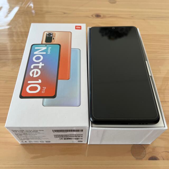 超美品Xiaomi Redmi note10 pro 6GB/128GB グレー