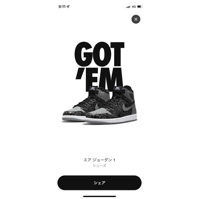 メンズ28.5 nike aj1