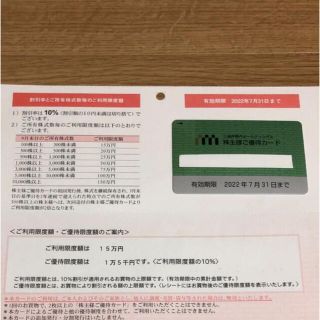 イセタン(伊勢丹)の三越伊勢丹ホールディングス　株主優待カード(ショッピング)