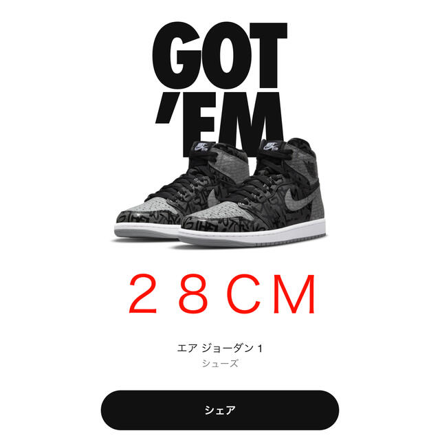 NIKE(ナイキ)のNike Air Jordan 1 High OG Rebellionaire  メンズの靴/シューズ(スニーカー)の商品写真