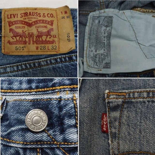 Levi's(リーバイス)のLevi's 501 レギュラー ストレート デニム パンツｗ28 メンズのパンツ(デニム/ジーンズ)の商品写真