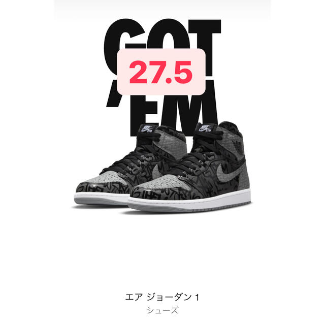 NIKE(ナイキ)のNIKE AIR JORDAN 1high og rebillionaire メンズの靴/シューズ(スニーカー)の商品写真