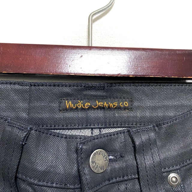 nudie jeans☆TUBE TOM☆ブラックパンツ☆コーティング加工☆新品