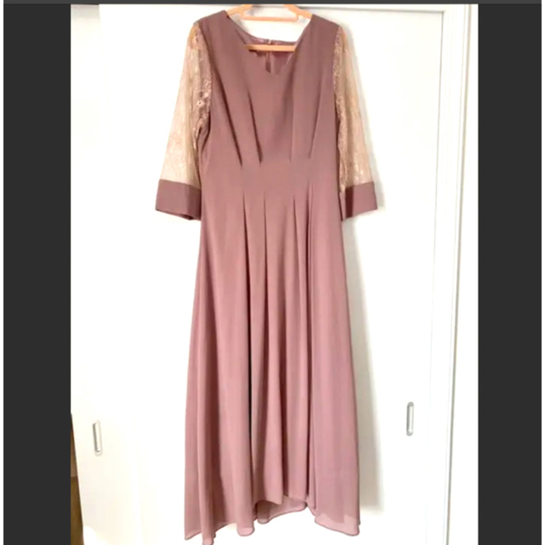 ロングドレス　ダークピンク レディースのフォーマル/ドレス(ロングドレス)の商品写真