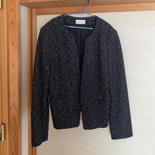 プラステ(PLST)の【値下げ中】美品　plst プラステ　ツイードジャケット(ノーカラージャケット)