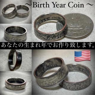 値下げ!!【オーダー】quarter dollar coin ring(リング(指輪))