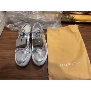 Acne Studios アクネストゥディオズ 21SS イタリア製 Babila Mix M レースアップハイトップスニーカー FA-MN-SHOE000035 40(25cm) Turquoise/white/white フェイス ハイカット FLORAGATAN スニーカー シューズ【Acne Studios】