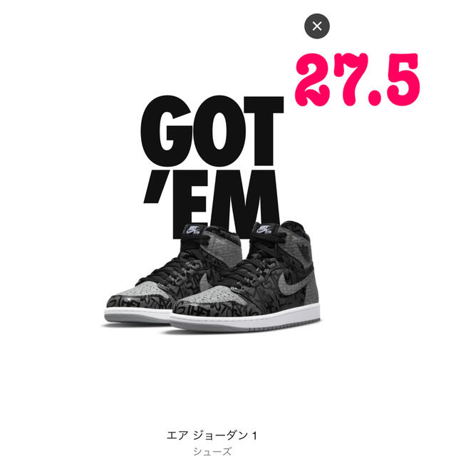 Nike Air Jordan 1 High OG Rebellionaireメンズ