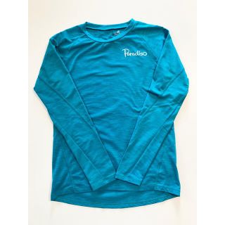 パラディーゾ(Paradiso)のParadiso パラディーゾ 長袖Tシャツ インナー テニス 裏起毛 M 青緑(ウェア)