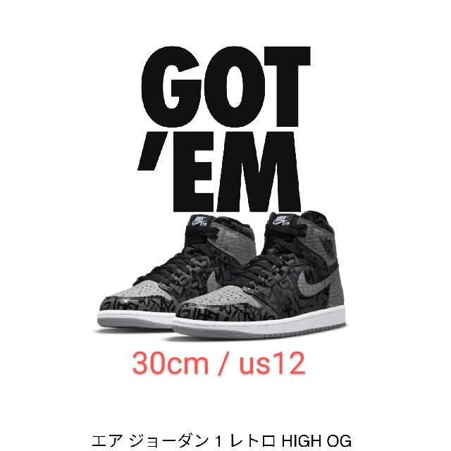Nike Air Jordan 1 High OG 30cm/us12