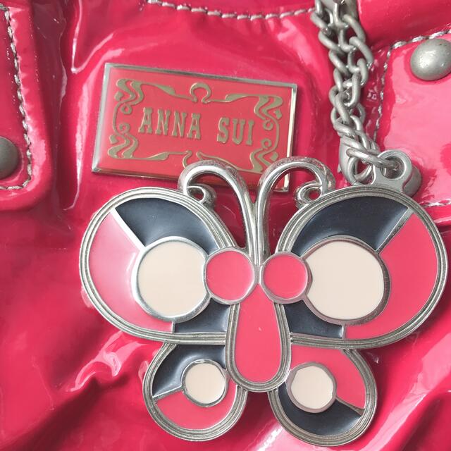 ANNA SUI(アナスイ)のアナスイ蝶々ピンクバッグ レディースのバッグ(ハンドバッグ)の商品写真