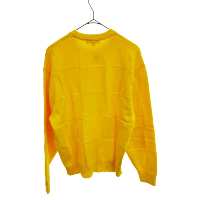 SUPREME シュプリーム 21SS Tonal Checkerboard Small Box Sweater チェッカーボード スモールボックスロゴ ニット セーター イエロー